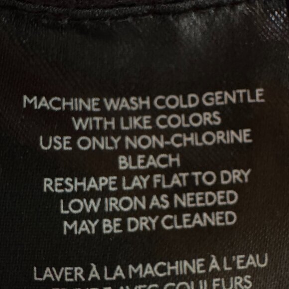 Maeve Mock-neck Blair Black Ribbed Short Sleeve Baby Tee in Women's X-Large - Picture 10 of 10